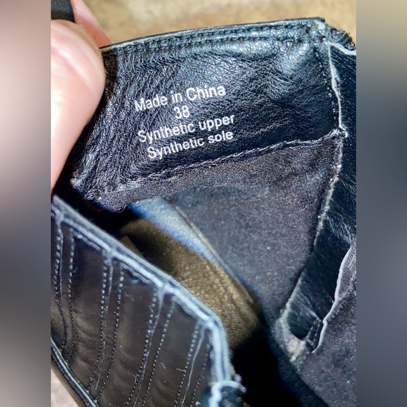 Women’s Steve Madden synthetic leather black ankle boots size 38/8 - Picture 13 of 16